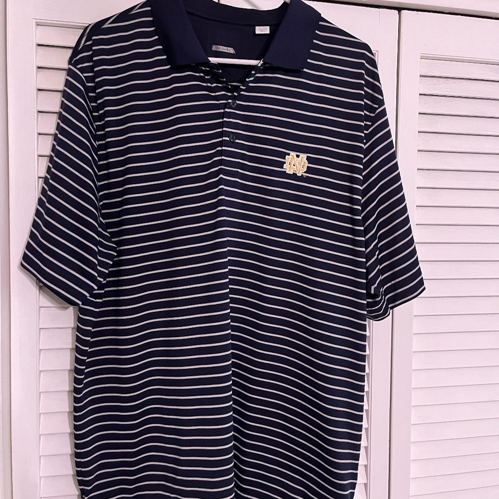 Notre Dame Fighting Irish Cutter & Buck DryTec Short Sleeve Mens Polo